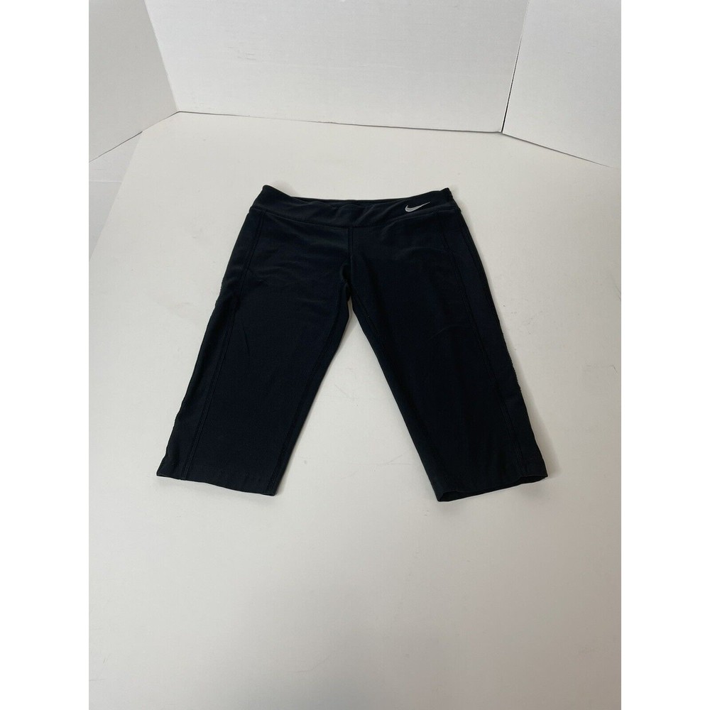 Nike Dri-Fit Leggings Youth Girls Small, Black, Logo, Compression